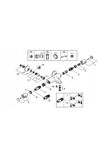 Grohe Precision Trend baterie de baie termostatică negru mat 1022162432