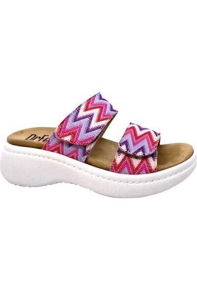 Dr. Feet Dr Feet 21012 ροζ παντόφλες με στάμπα (Γυναικείες)