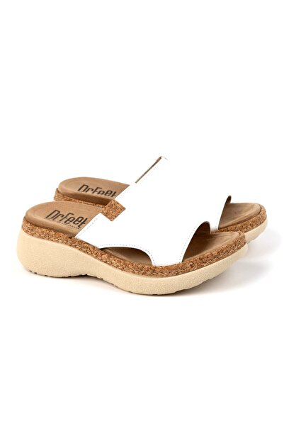 Dr. Feet Παντόφλες Dr Feet 21005 λευκές (Γυναικείες)