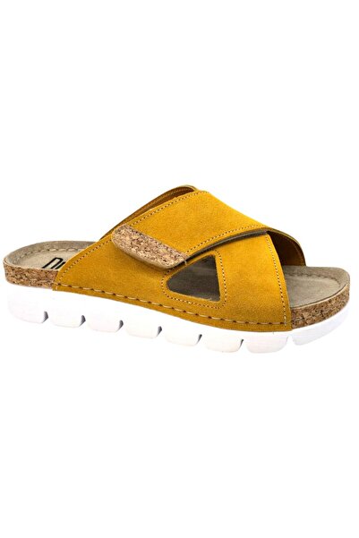 Dr. Feet Dr Feet 9019 Γυναικείες Παντόφλες Κίτρινο Μουστάρδας