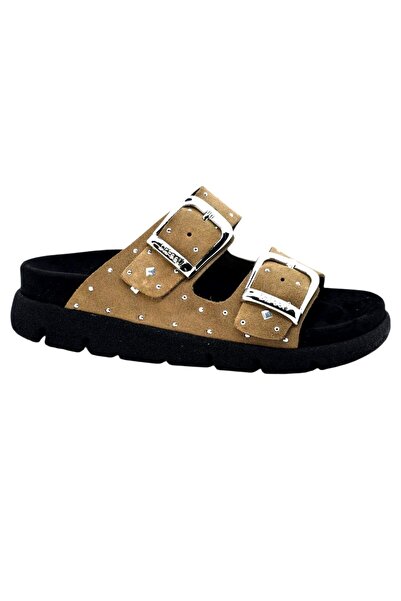 Dr. Feet Παντόφλες Dr Feet 16034 ανοιχτό καφέ (Γυναικείες)