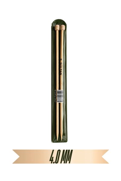 hobi dünyası evim Sultan Bambu Örgü Şişi 35 CM No: 4 mm