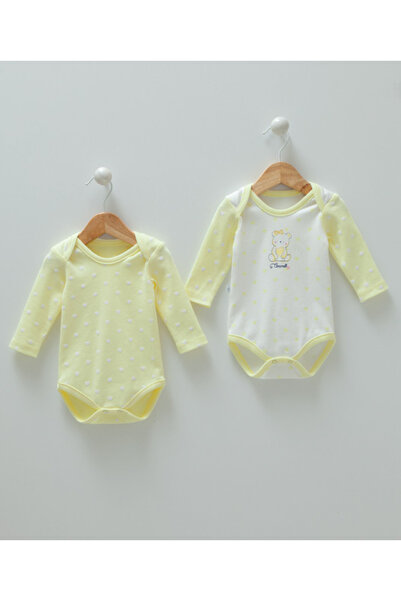Caramell İncibaby 100% Cotton Love Friends Heart Printed 2 Pieces Long Sleeve...