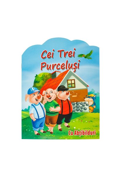 Jumbo Cei Trei Purceluși 21x28 cm cu autocolante, 8 file – poveste clasică și...