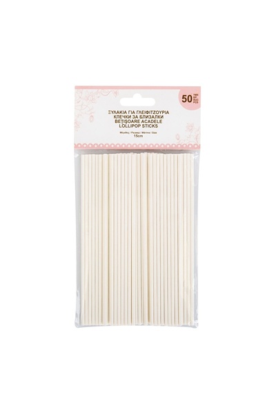 OEM Set 50 bețișoare 15 cm pentru acadele și prăjituri – suport practic pentr...