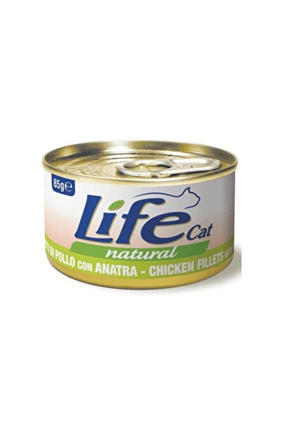 Generic Brand لايف كات معلبات قطط فيليه الدجاج مع البط 85 جرام