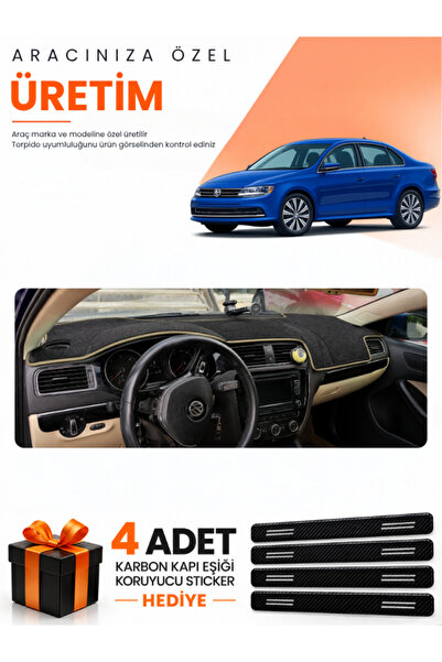 e-biz Volkswagen Jetta (2010-2018) Compatible Dashboard Protection Cover Auto...