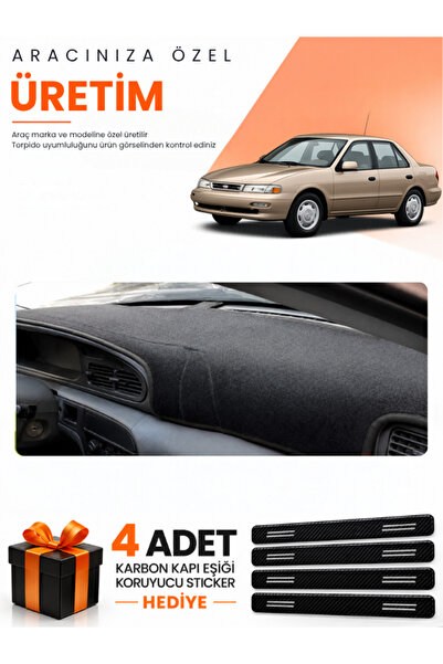 e-biz Kia Sephi̇a (1995-1998) Compatible Dashboard Protection Cover Auto Cove...