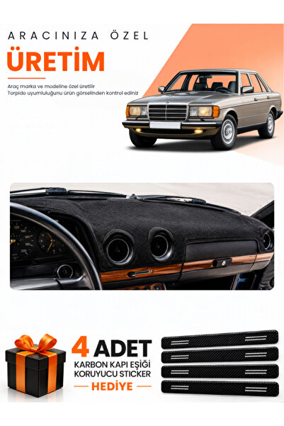 e-biz Mercedes W123 (1976-1985) Compatible Torpedo Protection Cover Auto Cove...