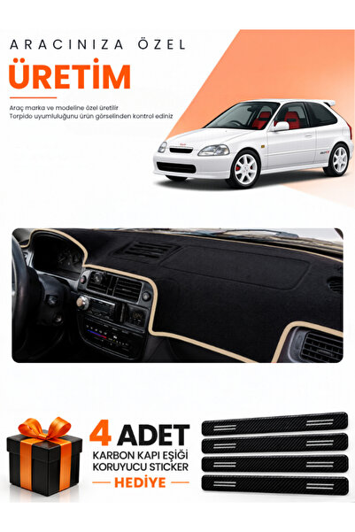 e-biz Honda Civic Ek-Ej-Em (1995-2000) Compatible Torpedo Protection Cover Au...