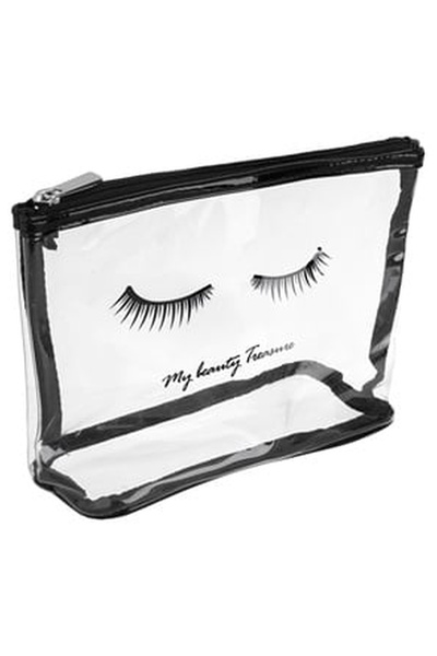 OEM Portfard Transparent cu Model Gene Negre de Vara 22x8x15cm