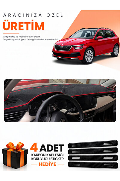e-biz Skoda Kamiq (2020-2025) Compatible Dashboard Protection Cover Auto Cove...
