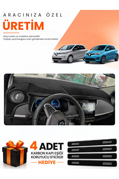 e-biz غطاء حماية للسيارة متوافق مع رينو زوي (2012-2024) - أسود - RE051