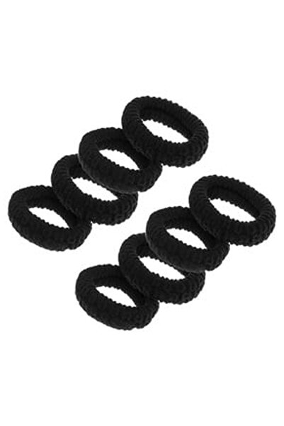 OEM Elastice Par Frotte Late Negre pentru Femei - 8buc