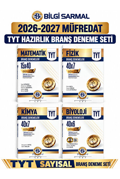 Bilgi Sarmal Yayınları SARMAL 2026-2027 TYT Matematik-Fizik-Kimya-Biyoloji Br...