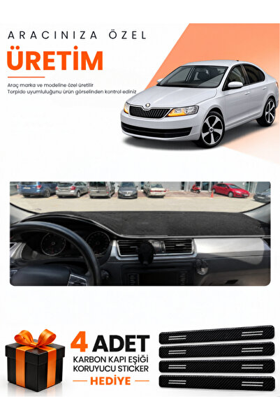 e-biz Skoda Rapid (2013-2017) Compatible Dashboard Protection Cover Auto Cove...
