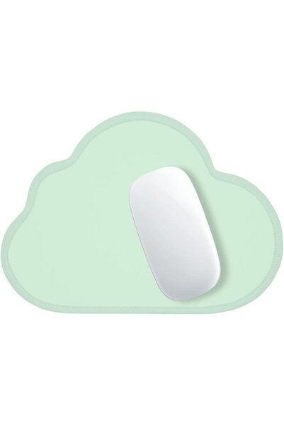 GENERAL Hsurbtra Mouse Pad, Premium Texture Small Round 8.5 x Inch White Stit...