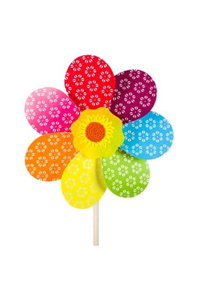 OEM Windmill with Wooden Stick Multicolor 56cm