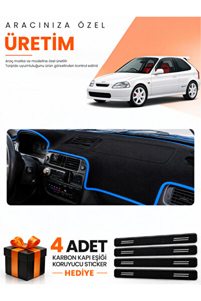 e-biz Honda Civic Ek-Ej-Em (1995-2000) Compatible Torpedo Protection Cover Au...