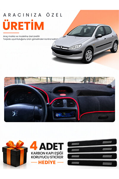 e-biz Peugeot 206 Large Screen (1998-2009) Compatible Dashboard Protection Co...