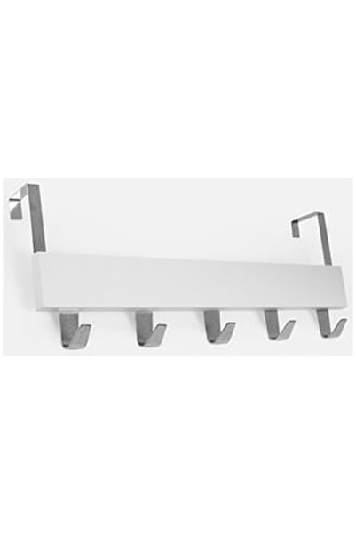 OEM Cuier Alb cu 5 Carlige pentru Usa 38x7x16cm