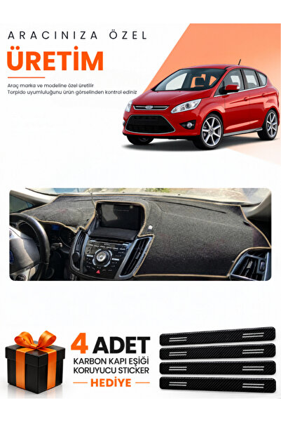 e-biz Ford C-Max (2010-2014) Double Screen Compatible Dashboard Protection Co...
