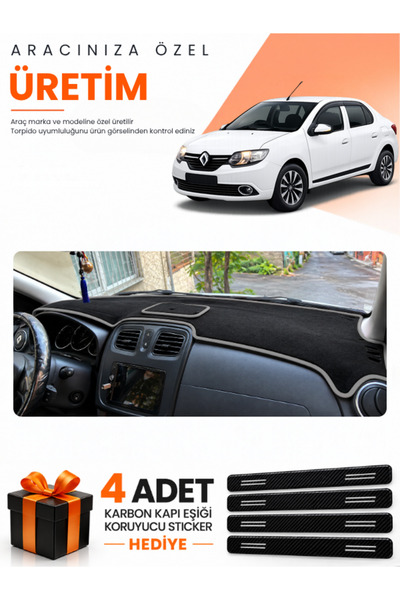 e-biz Renault Symbol Top Covered (2013-2021) Compatible Torpedo Protection Co...
