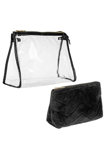 OEM Set Portfarduri Transparent & Negru Catifelat - 2buc