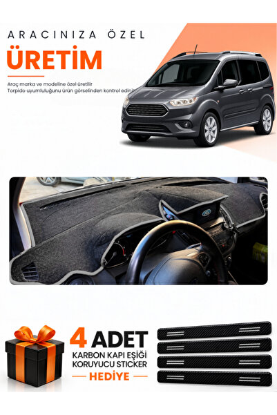 e-biz Ford Courier (2020-2023) Compatible Torpedo Protection Cover with Scree...