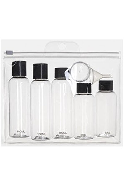 OEM Set Recipiente Transparente pentru Calatorie cu Palnie - 7buc