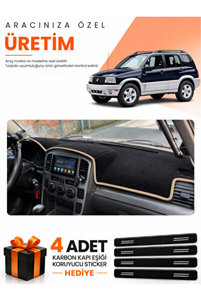 e-biz Suzuki Grand Vitara (2003-2006) Compatible Dashboard Protection Cover A...