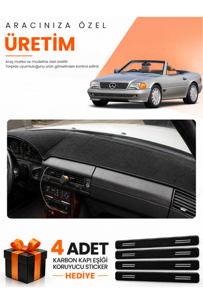 e-biz Mercedes R129 (1989-2001) Compatible Dashboard Protection Cover Auto Co...