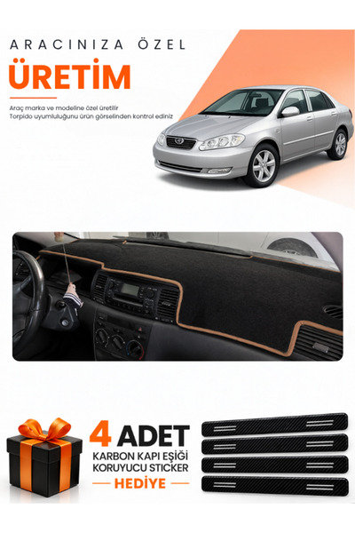 e-biz Toyota Corolla E130 (2000-2006) Compatible Dashboard Protection Cover A...
