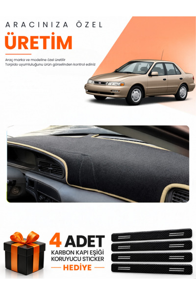 e-biz Kia Sephi̇a (1995-1998) Compatible Torpedo Protection Cover Auto Cover ...