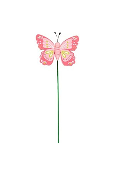 OEM Stick Decorativ pentru Ghiveci Fluture din Lemn 25cm