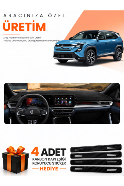 e-biz Renault Boreal (2025-Onwards) Compatible Dashboard Protection Cover Aut...