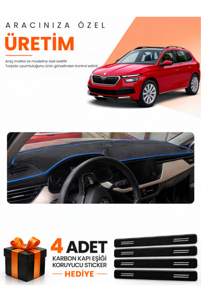 e-biz Skoda Kamiq (2020-2025) Compatible Dashboard Protection Cover Auto Cove...