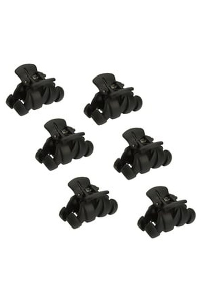 OEM Clame Par Negre Mate Zigzag pentru Femei 3.5cm - 6buc