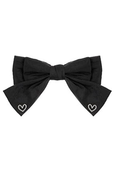 OEM Clama Par Fundita Neagra Inimi Strass 19cm