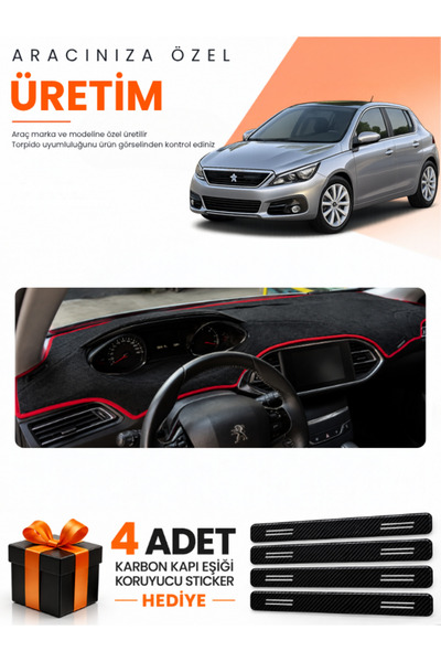 e-biz Peugeot 308 (2014-2021) Compatible Dashboard Protection Cover Auto Cove...