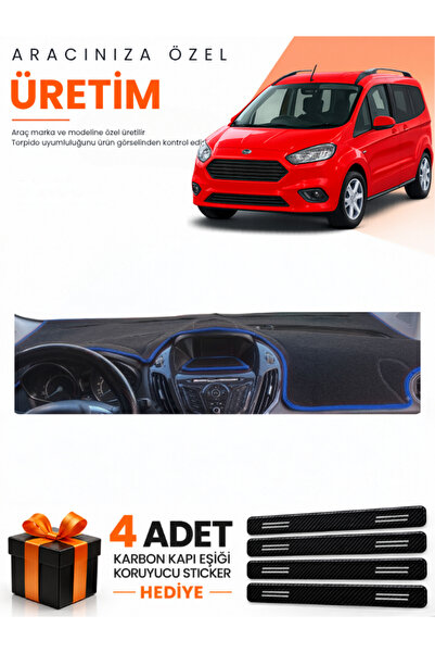 e-biz Ford Courier (2013-2020) Compatible Torpedo Protection Cover with Scree...