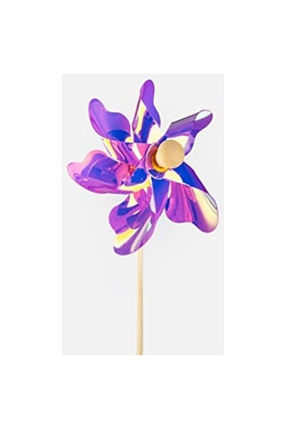 OEM Moara Decorativa de Vant Lila Metalizata 27cm
