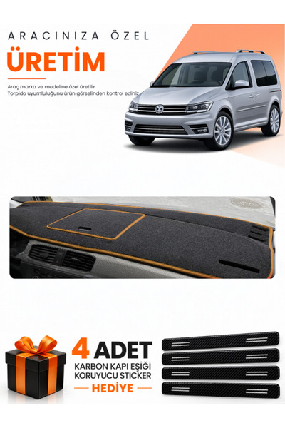 e-biz Volkswagen Caddy (2015-2021) Compatible Dashboard Protection Cover Auto...