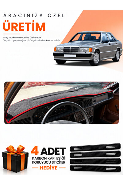 e-biz Mercedes W201 E-Class 190-190E (1982-1993) Compatible Dashboard Protect...