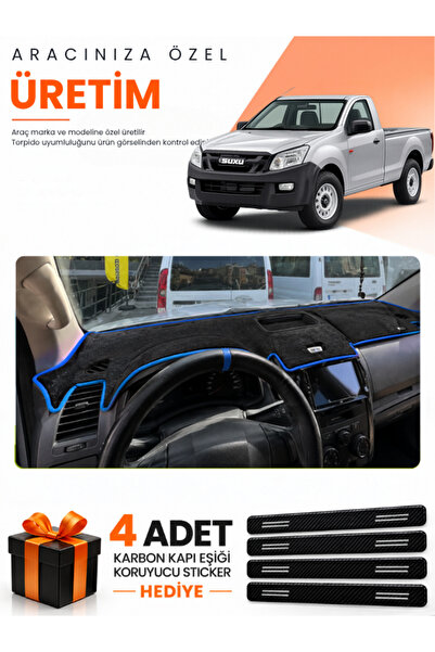 e-biz غطاء حماية توربيدو متوافق مع ISUZU D-MAX (2012-2019) - أسود-أزرق - IS002