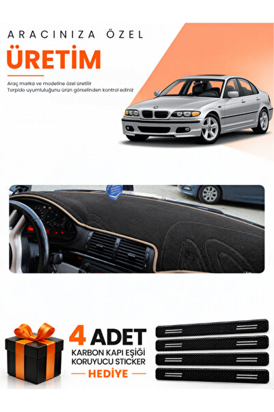 e-biz Bmw E46 (1997-2006) Compatible Dashboard Protection Cover Auto Cover - ...