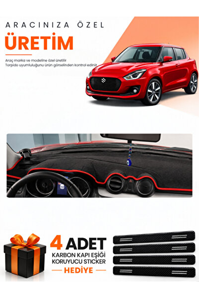 e-biz Suzuki Swi̇ft (2017-2020) Compatible Dashboard Protection Cover Auto Co...