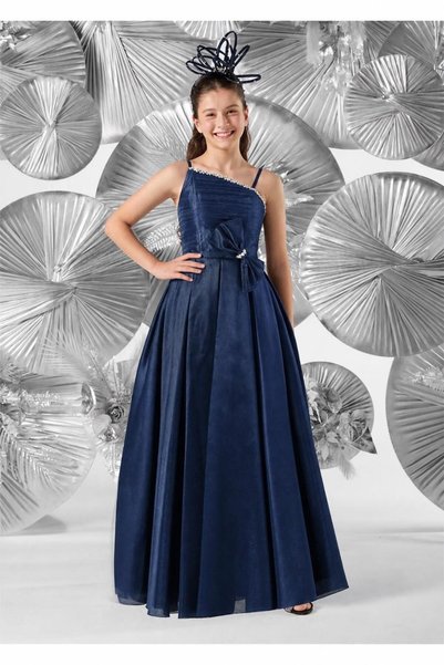 meneviş çocuk giyim Meneviş Stone Detailed Girls' Long Evening Dress_Mnvs1005