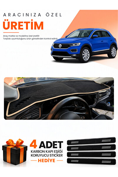 e-biz Volkswagen T-Roc (2017-2023) Compatible Dashboard Protection Cover Auto...