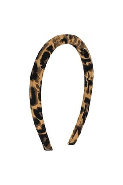 OEM Coronita Par Puffy Maro cu Model Leopard pentru Femei